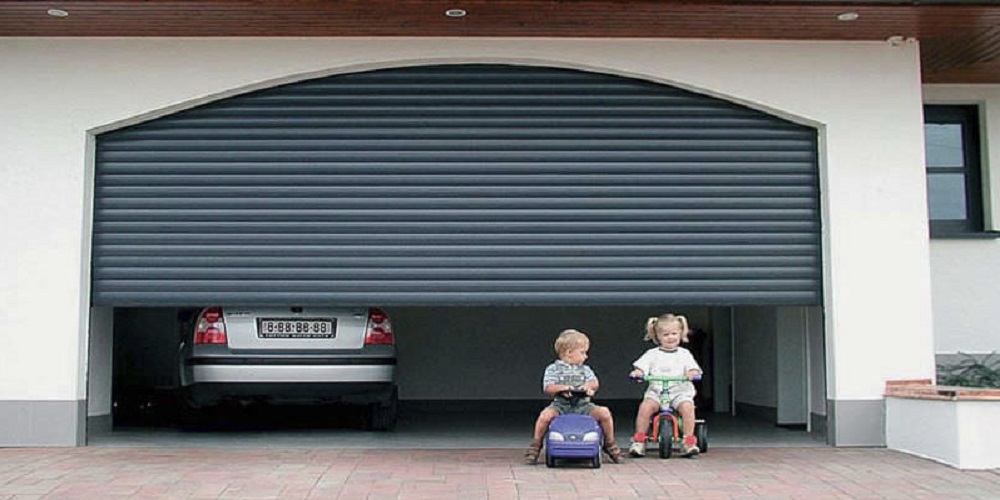 What is the roll-up garage door?